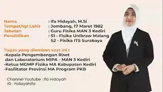 Profil Nominator Anugrah Guru Madrasah Berprestasi 2021 (Ifa Hidayah)