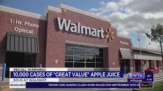 Walmart recalls apple juice sold in 25 states due to elevated arsenic levels
