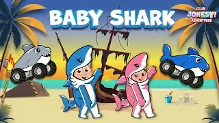 The Baby Shark Dance Song | Kids Songs | Nursery Rhymes | Club Jonesy Adventures
