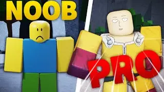 NOOB to PRO in THE STRONGEST BATTLEGROUNDS in ONE HOUR