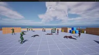 Combat AI System | Dev Preview #6 - Offensive Vs Defensive Team Deathmatch (TDM)