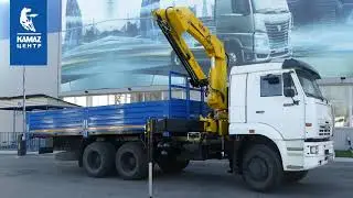 Бортовой КАМАЗ на шасси 65116 с КМУ
