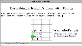 Describing a Knight's Tour with Prolog