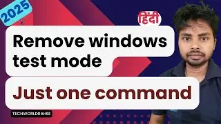How to remove windows test mode with just one command