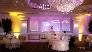 Dana and Brendan's wedding celebration setup