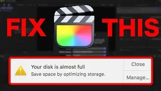 Instantly SAVE STORAGE Final Cut Pro X