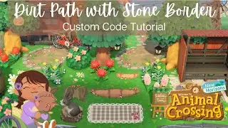 Stone Bordered Dirt Path Custom Design Tutorial Animal Crossing New Horizon ACNH