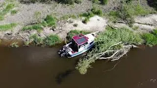 motor boat hardy navigator + Yamaha f50 z drona  i wisła
