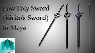 How To Create Low poly model Sword In Maya 2016