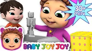 Pop Goes the Weasel | 5 Little Babies Toy Surprises | Learn Colors