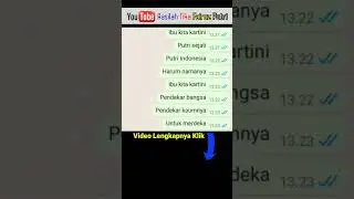 Lirik Lagu Ibu Kita Kartini | Vocal Aasilah Cilla | Hari Kartini 