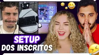 bistecone reagindo aos SETUP dos inscritos é o MELHOR vídeo do YOUTUBE [ Bia e Leo ]