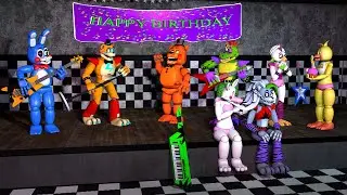 [FNAF C4D SPEED ART] Glamrocks Meeting Toys (IMAGE)