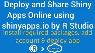 R Shiny Apps Tutorial | Deploy & Share Shiny Apps online | install required packages and publish app