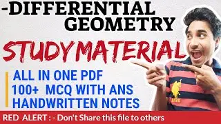 Differential geometry "Study  Material"