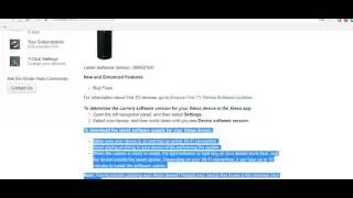 How to update amazon echo