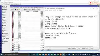 como crear ficha por hora en rb mikrotik
