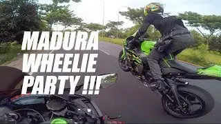 #48 Duo ZX10R Wheelie di Madura, Bikin Eargasm !