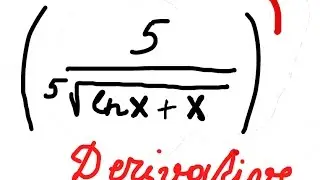 Harder DERIVATIVE example.Найдите производную!