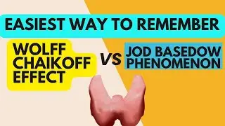 Wolff Chaikoff Effect & Jod Basedow Phenomenon - Easy Mnemonic