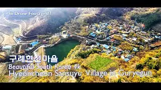 구례현천마을 4k드론영상 | 구례 산수유마을 | Hyeoncheon Sansuyu Village | 구례 산수유축제 | 4k Drone Footage77