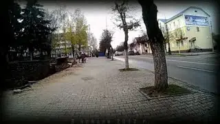 Город Борисов. Проспект Революции и улица Чапаева (3 ноября 2012)