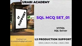 SQL MCQ Set 01 |SQL Practice Online #sql  #sqlinterview  #l2