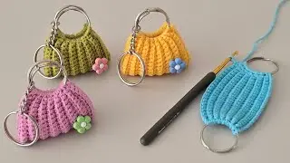 👜 Amigurumi Purse Keychain Tutorial | Mini Crochet Bag for Gifts