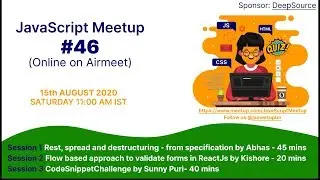 Meetup#46 - Flow based form validation with FlowJV by Kishore