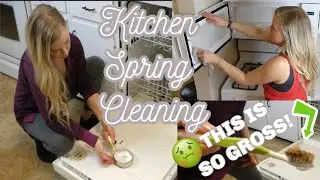 🌼Kitchen Spring Cleaning Motivation Part 2! | Cleaning the Most Disgusting Dishwasher Ever!