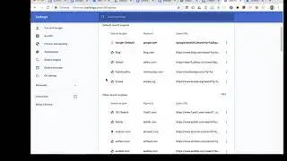 Change search engine preferences in Google Chrome