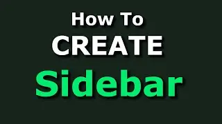 Let's Create Sidebar in React.js