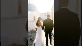POV destination wedding in Santorini 💙