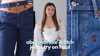 abercrombie jeans try on haul | petite jeans review & styling