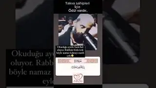 HARİKA BİR OKUYUŞ, HARİKA TİLAVET! TAKVA SAHİPLERİ İÇİN ÖDÜL VARDIR. #kalbizikir #shortsvideo