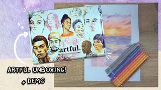 ARTFUL Unboxing | MARCH 2022 | Playing With COLOURED PENCILS