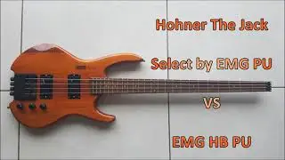 Hohner the Jack Bass, select by EMG PU vs EMG HB PU
