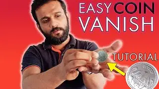 Simple Coin Vanishing Magic Trick Anyone can do Anytime|Magic Malayalam|Visual Magix