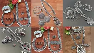 oxidised silver jewellery combo set//with price// link in description