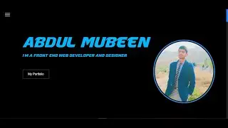Portfolio Website using only Html, CSS & JavaScript | Part 2