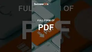 PDF Full Form | PDF ka Full form Kya Hai? | PDF Full form in Hindi | GK Full Form | SuccessCDs