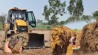 पाईप लाईन पूर्ण block झाली . March 21, 2024 #digumanevlog #jcb