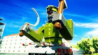 MISSILE LAUNCHING ROBO STALIN DESTROYS BRICKSVILLE! - Brick Rigs Workshop Creations Gameplay