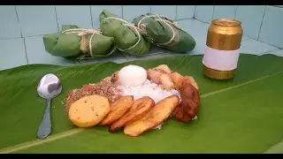Fiambre o envuelto tradicional Colombiano paisa