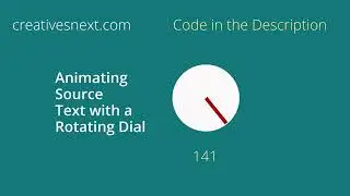 Change Source Text with After Effects Expression for a Rotating Dial