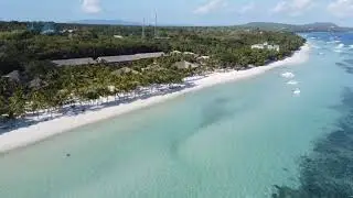 Bohol beach club drone video, Panglao, Philippines