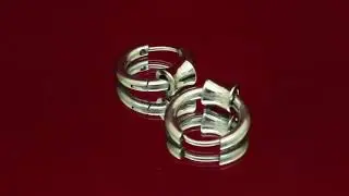 Серьги кольца из нержавеющей медицинской стали "Культ"