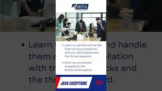Java exception | Exceptions in Java | Exception Handling in Java | Basics in java | BITA Academy