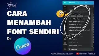Cara menambah atau upload font sendiri ke Canva