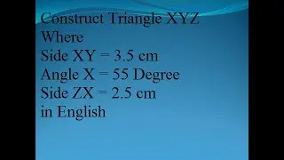 triangle xyz English